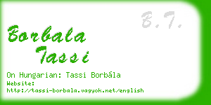borbala tassi business card
